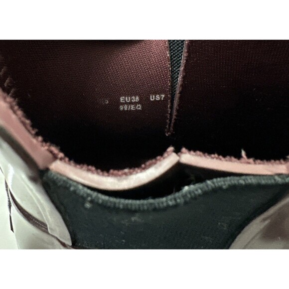 Hunter Rain Boots Women's Size 7 Maroon Burgandy Chelsea Short - Picture 5 of 7